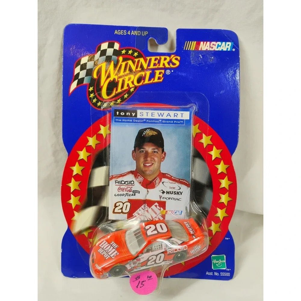 2000 Nascar #20 Tony Stewart,‎ Hasbro Winners Circle 1/64 Scale Car & Card